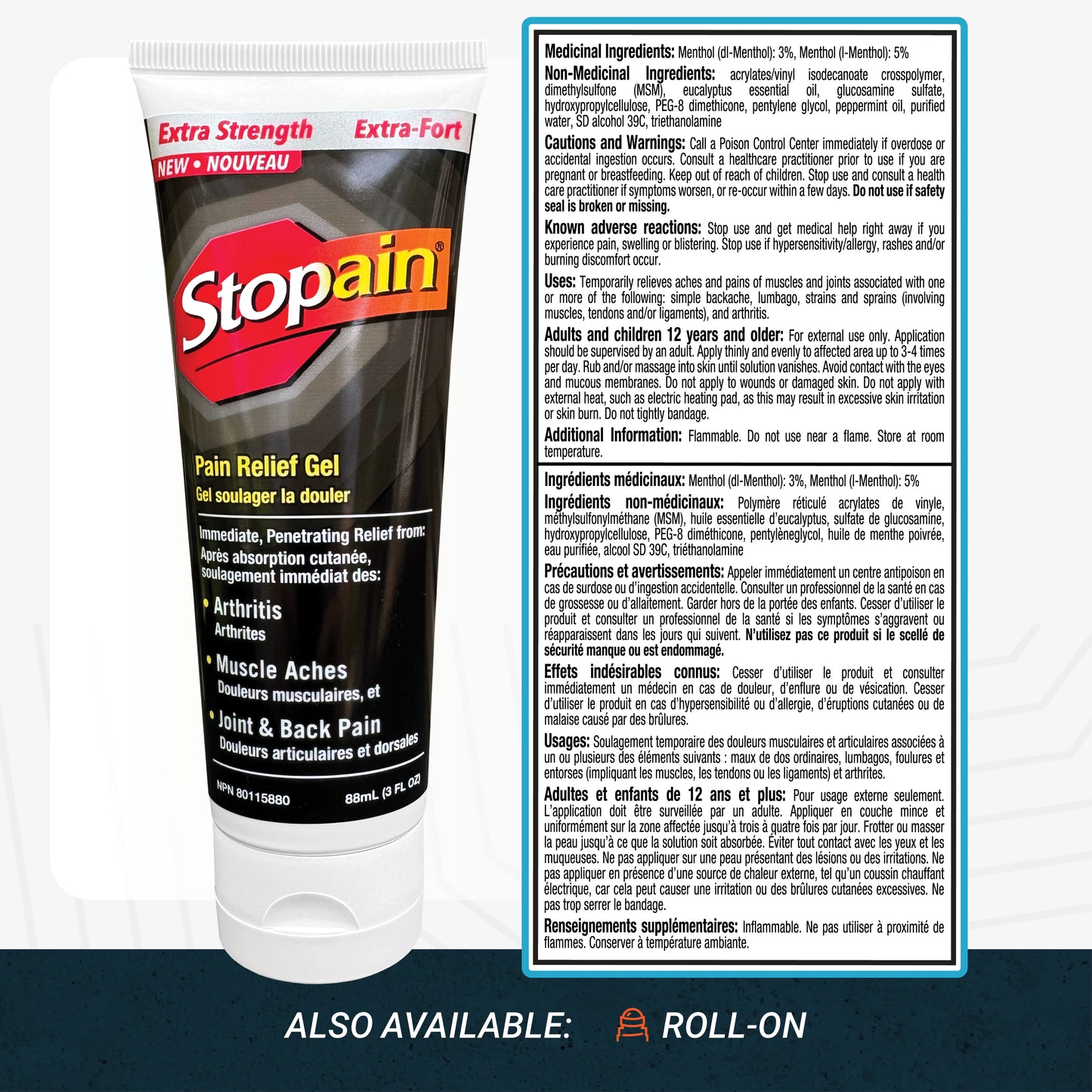 Stopain Extra Strength Gel (Canada)